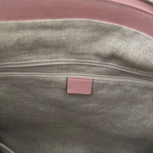 Gucci Hobo Microguccissima Pink Leather Shoulder Bag - Picture 7 of 12